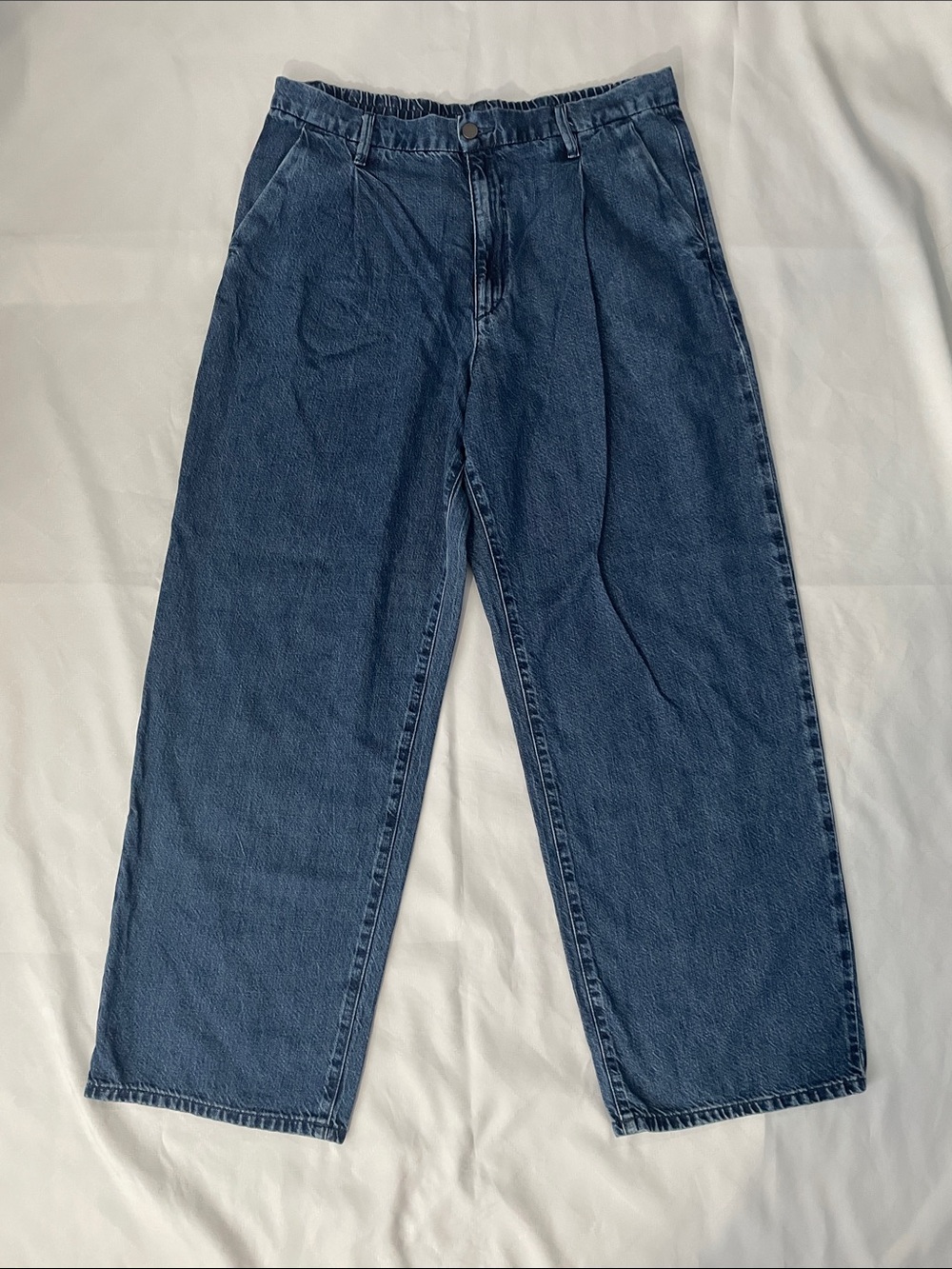 Uniqlo High-Waisted Wide Leg Jeans (XL)